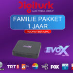 Digiturk Familie Pakket 1 Jaar + Evo X STB Pro One