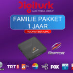 Digiturk Familie Pakket 1 Jaar + Raptor STB