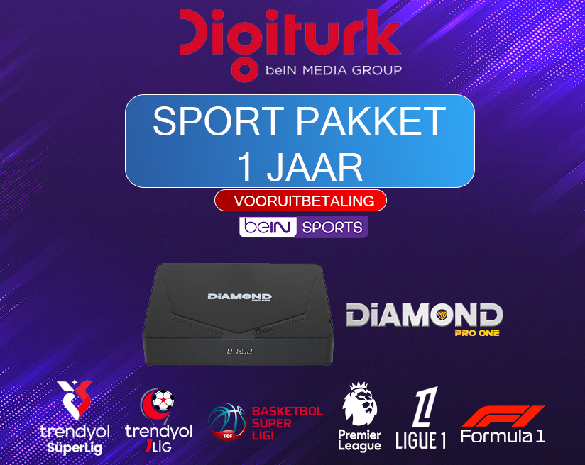 Digiturk Diamond Pro One Digiturk Sport Pakket 1 Jaar + Diamond Pro One - Afbeelding 1