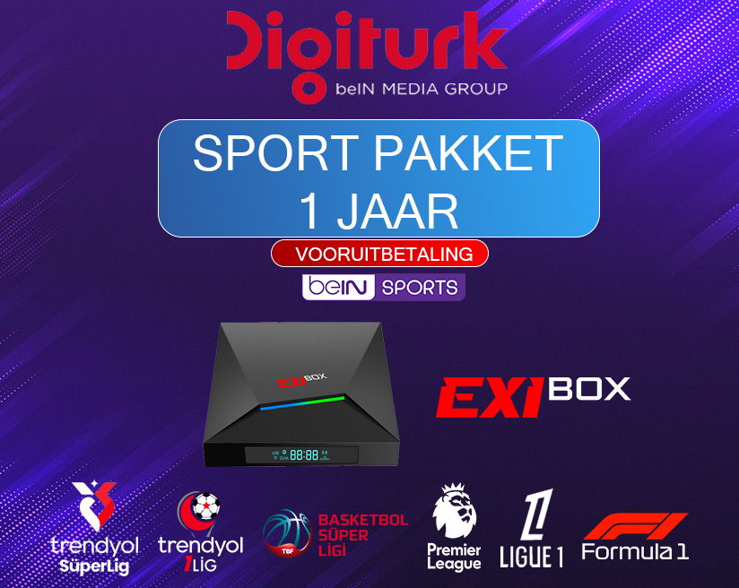 Digiturk Exibox Digiturk Sport Pakket 1 Jaar + Exibox - Afbeelding 1
